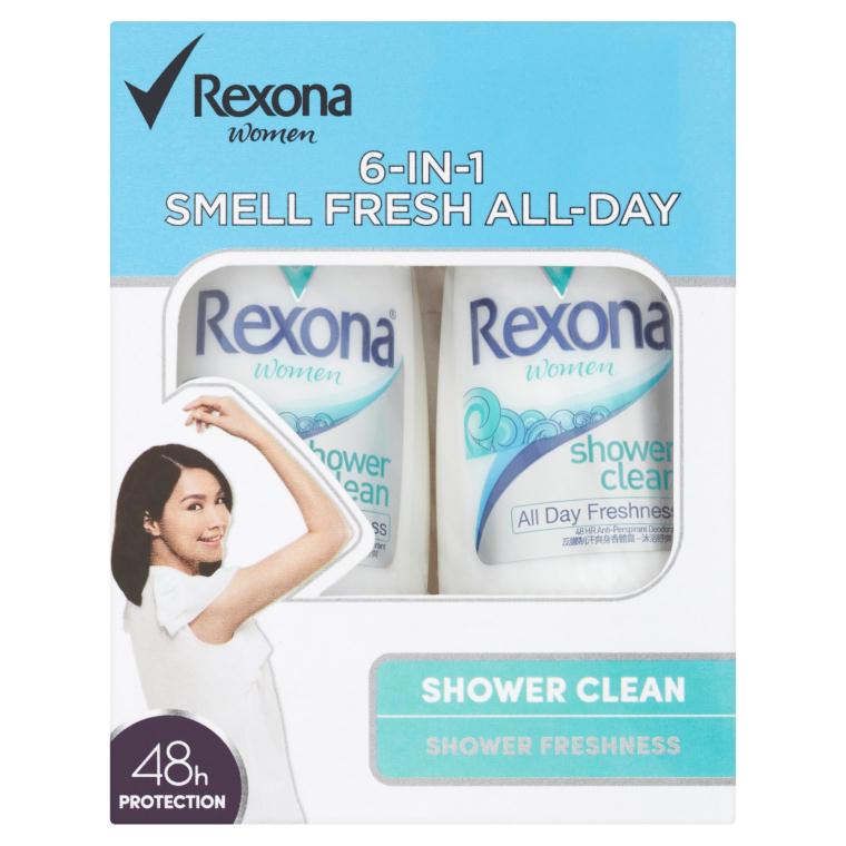 [MPLUS] Rexona Roll On Shower Clean Twin Pack 2X50Ml